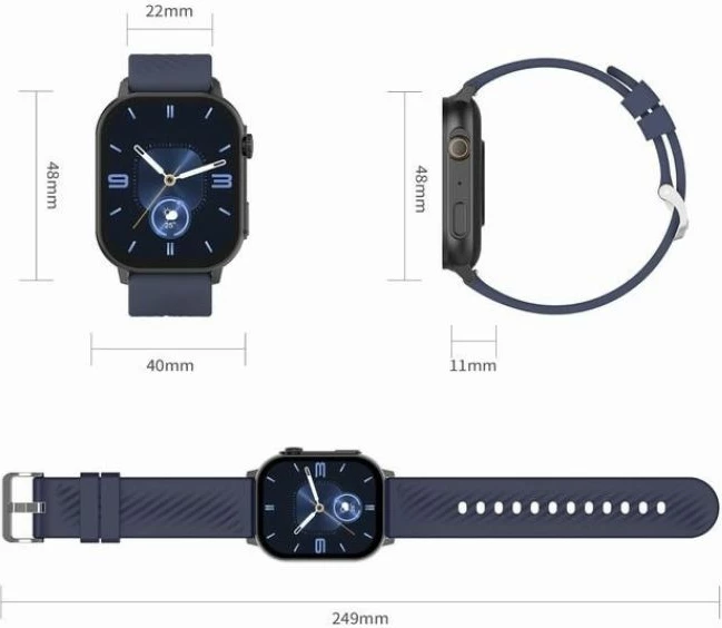Smartwatch për femra Gravity, kaltër e errët