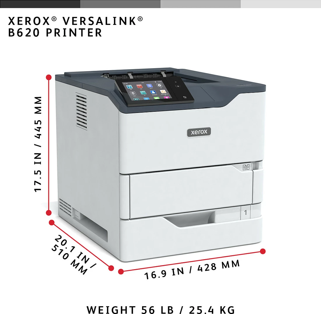Printer laser Xerox VersaLink B620, bardh/zi