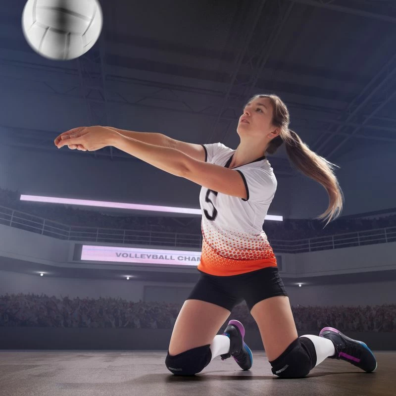 Mbështetëse gjuri për volejboll Meteor, të zeza