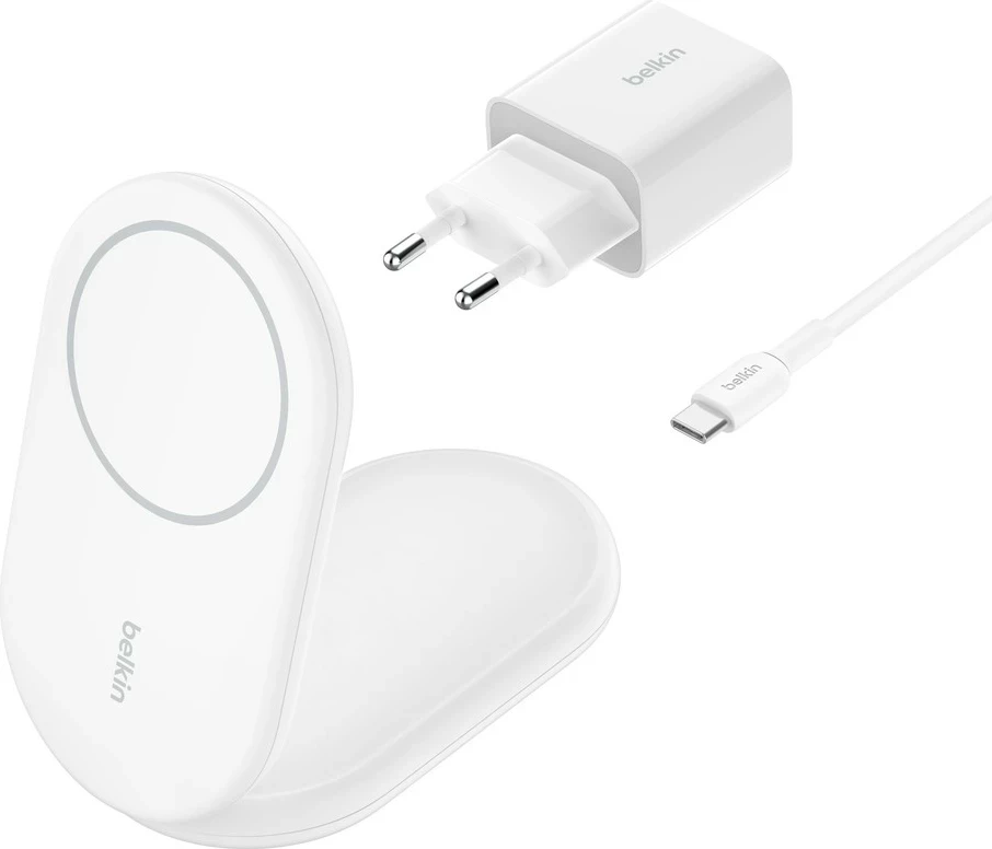 Karikues wireless Belkin BoostCharge për celular, i bardhë