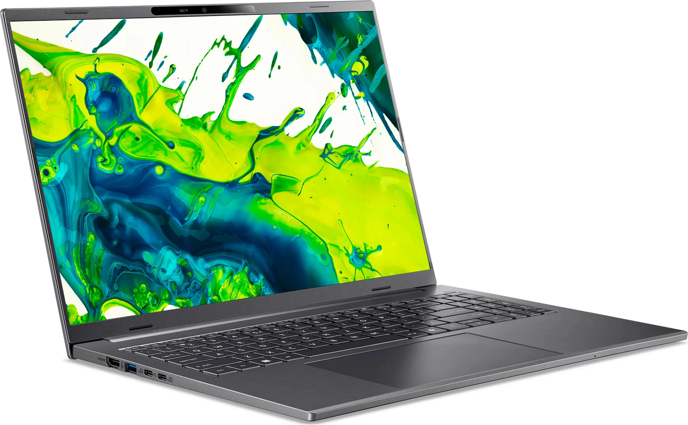 Laptop Acer Aspire 16 AI A16-11M-X04K, Snapdragon X X1-26-100, 16GB RAM, 512GB SSD, Windows 11 Home, gri