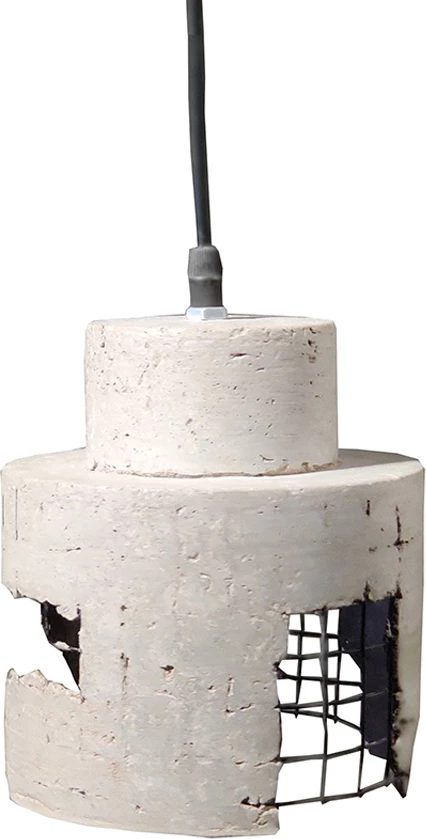 Llambë varëse GRID 4, beton dhe metal, 16x16x16cm