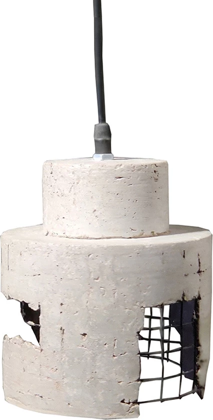 Llambë varëse GRID 4, beton dhe metal, 16x16x16cm