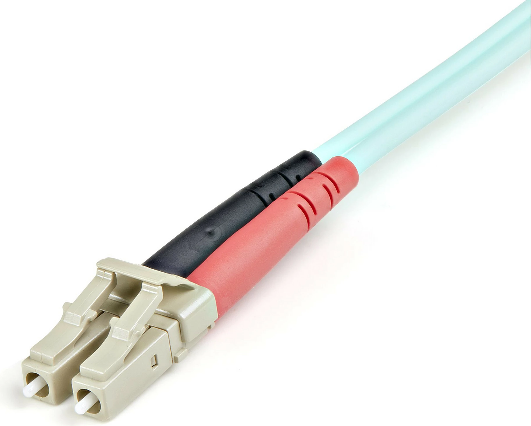 Kabllo fibra optike StarTech LC-LC OM3, 1m, 100Gbps, LSZH, Aqua