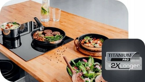 Set tiganësh dhe tenxheresh Tefal Ingenio Emotion L897S574, 5 copë, argjend