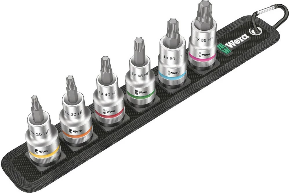 Set çelësa Wera Belt C 3, 1/2", 6 copa, metric, me kasë ruajtëse