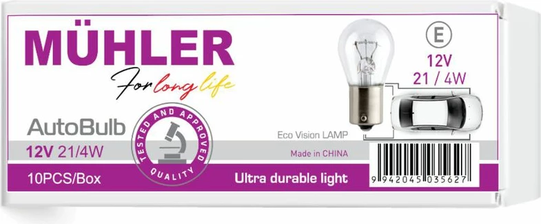 Lampa 12v 21/4w 1 Filalement Muhler