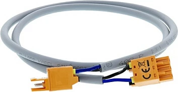 Kabllo lidhëse Dehn + Soehne ASL DSH ZP SMG APL, 2-polëshe, 0.75 m, 1 mm², gri