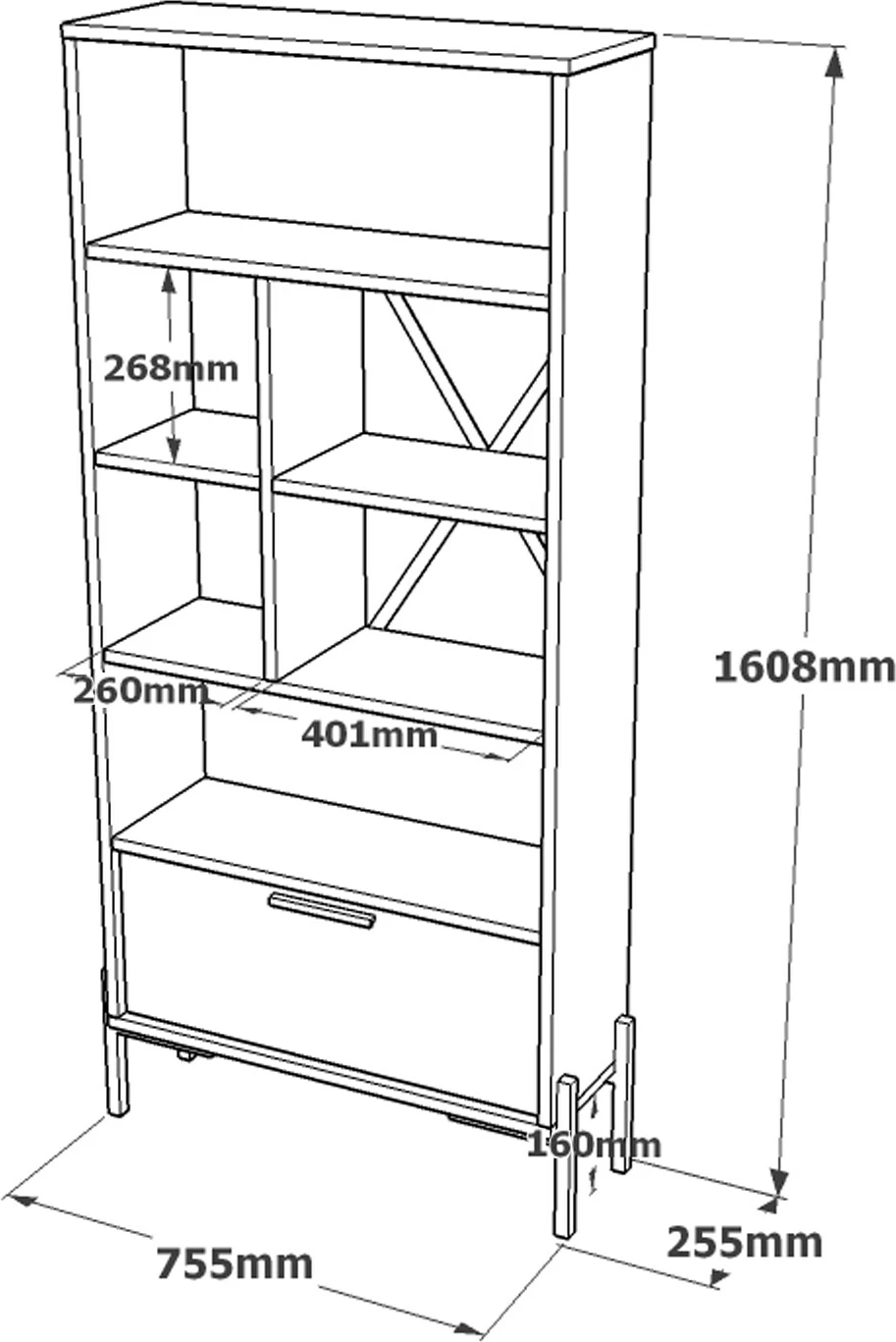 Set mobiljesh për zyre Skye Decor, VS9-CGA, ngjyrë argjendi dhe antracit