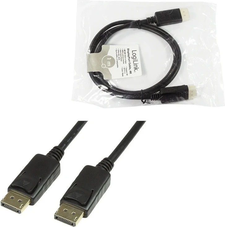 Kabllo DisplayPort LogiLink, 7.5m, e zezë