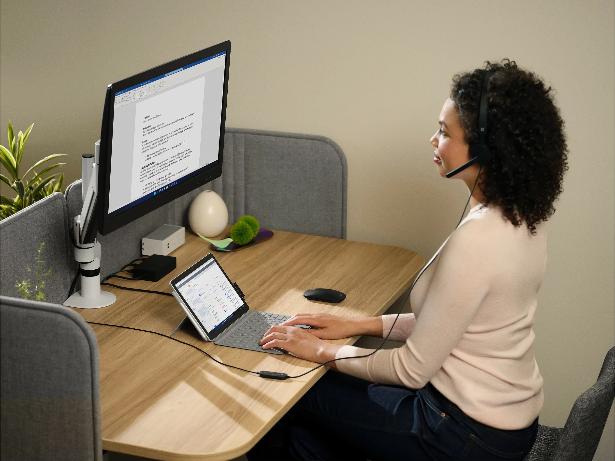 Kufje me mikrofon Microsoft Modern USB-C Headset, me kabllo 1.8 m, Teams Certified, të zeza
