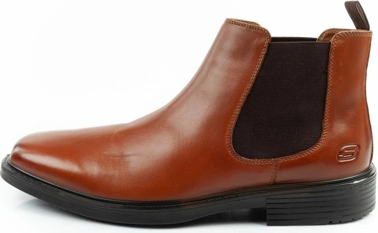 Çizme chelsea për meshkuj Skechers, kafe