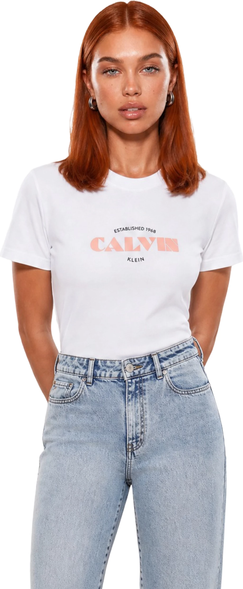 Maicë për femra Calvin Klein Jeans LV047G807G, e bardhë
