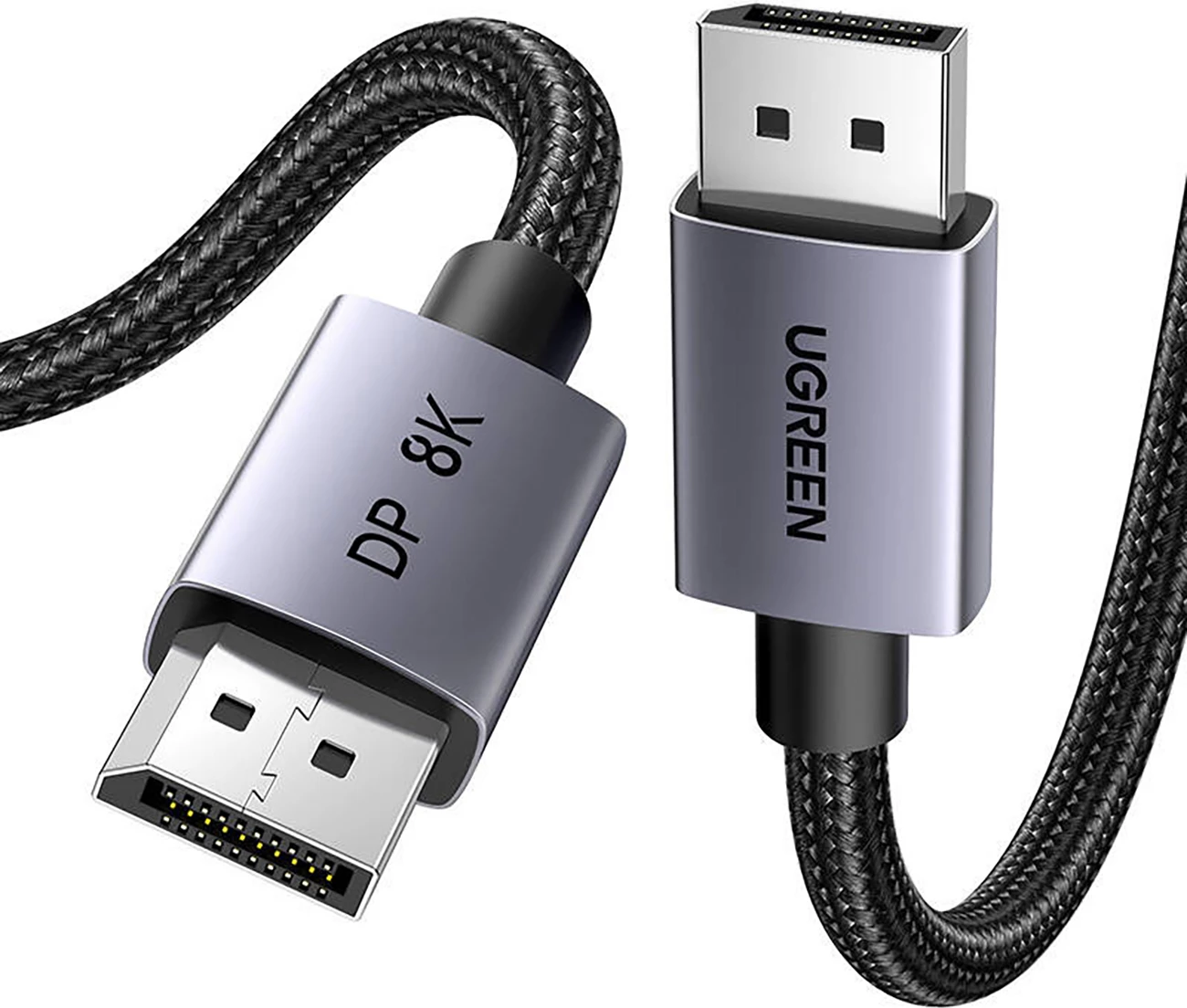 Kabllo DisplayPort Ugreen DP120, 1m, 8K, e zezë