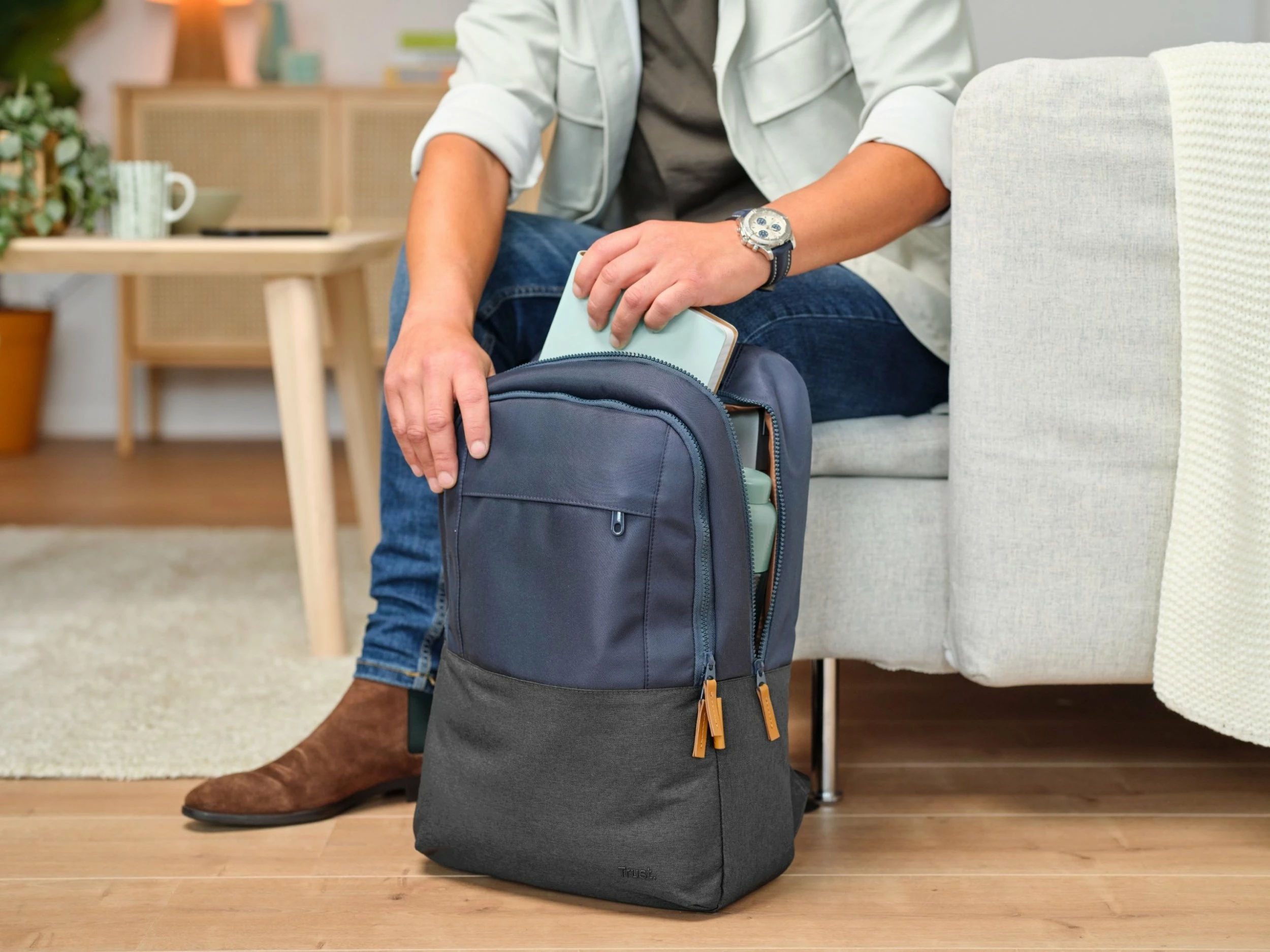 Çantë shpine Trust Lisboa 16", 23L, blu