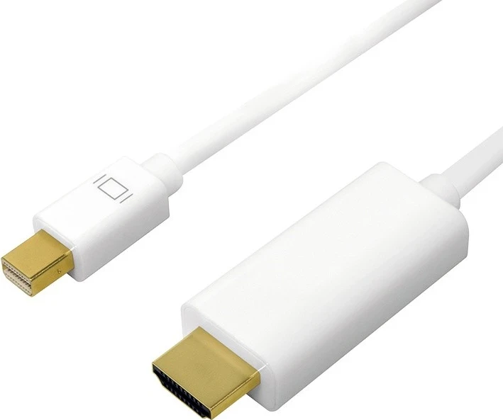 Kabllo LogiLink DisplayPort mini, 2.0m, i bardhë