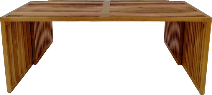 Set tavoline Tinnie prej 2 copash, dru teak, ngjyrë natyrale