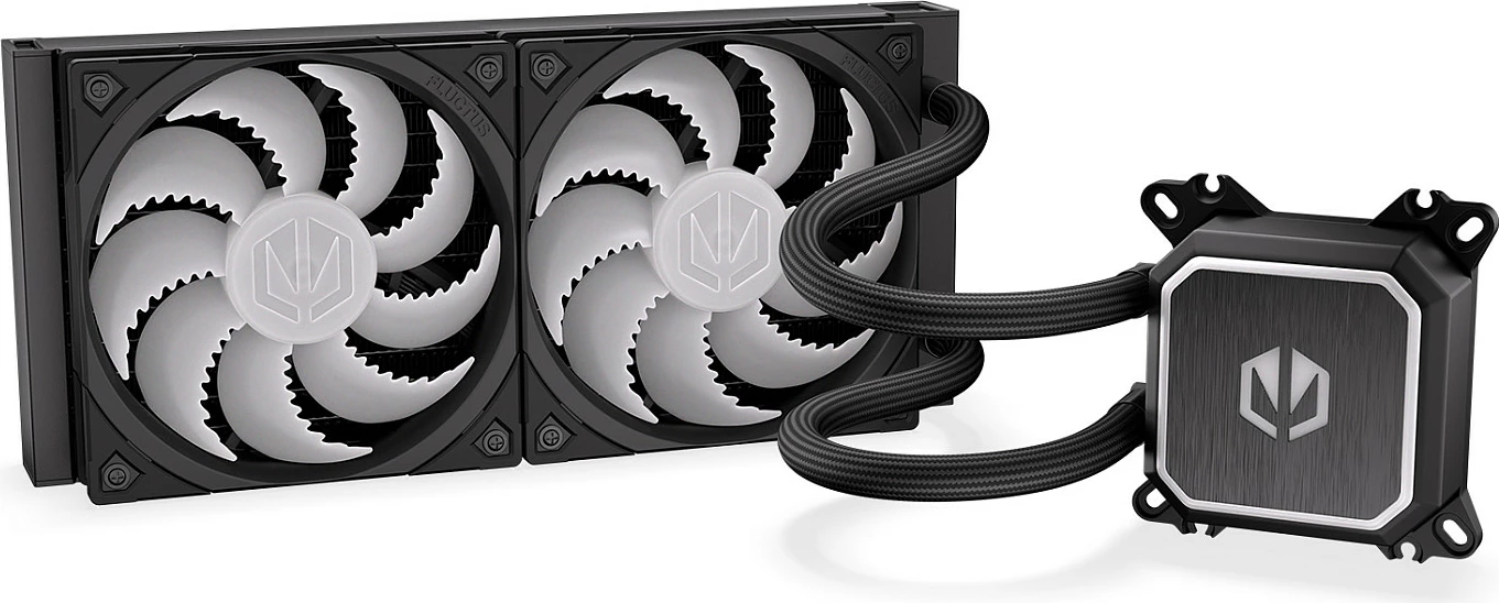 Ftohës uji AIO për CPU Endorfy Navis F240 ARGB, radiator 240mm, 2x120mm, i zi