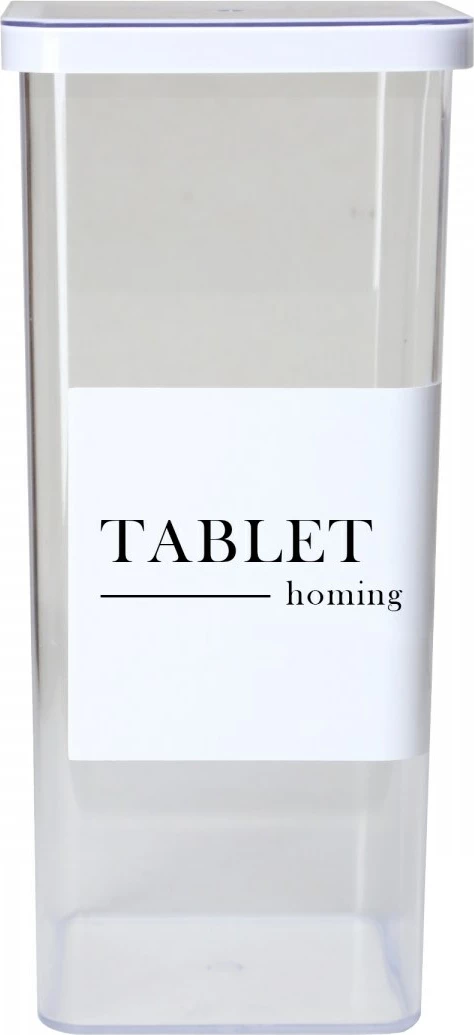 Kuti plastike për organizim, transparente, HMY-6381, 10x10x19 inç