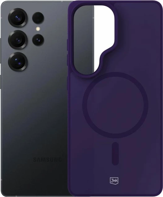 Kapak telefoni 3mk Smoke MagCase Samsung Galaxy S25 Ultra, vjollcë-transparente