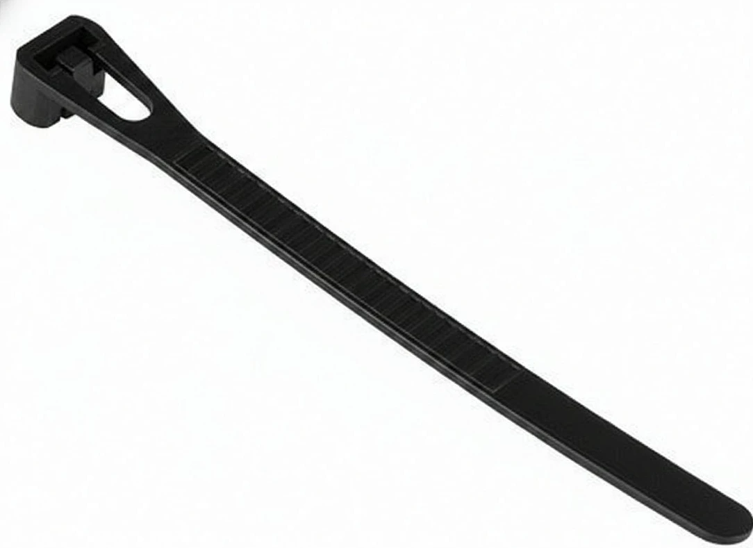 Lidhëse kabllosh GoodConnections KAB-R20S74, releasable, nylon, 200 mm, 100 copë, e zezë