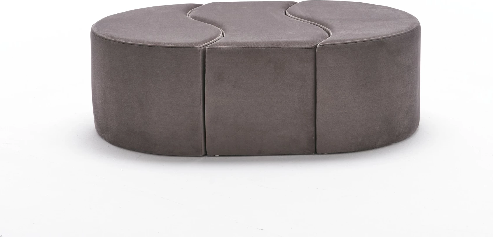 Puf Atelier del Sofa Alya, kadife, ngjyrë mink