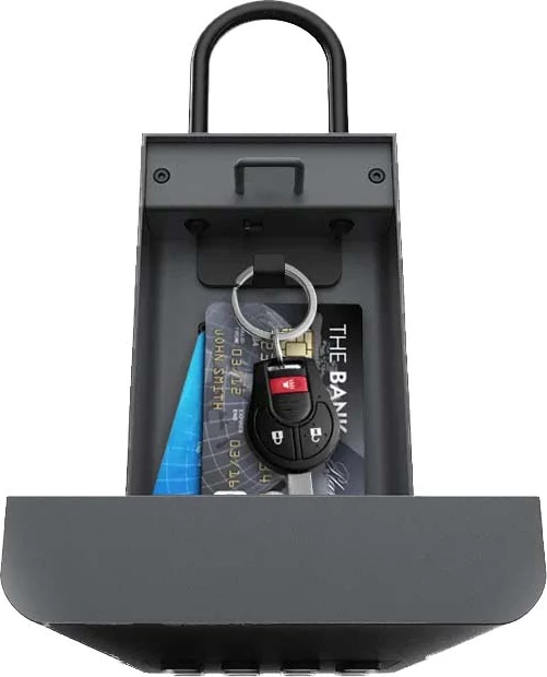 Kasafortë smart Lockin Lock BOX L1, kontroll me Bluetooth dhe PIN, IPX5, e zezë