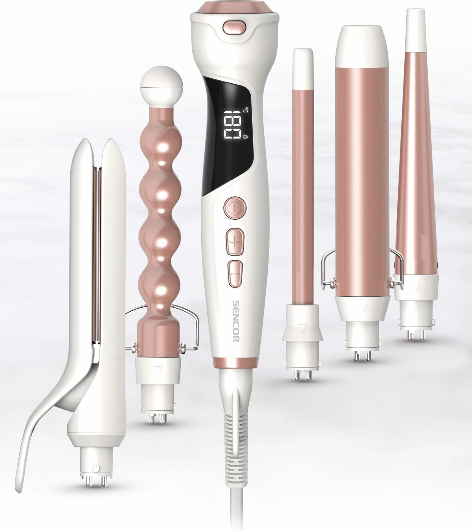 Stilizues per floke 5n1 Sencor SHS 8700RS, roze