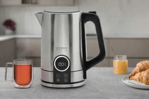 Çajnik elektrik CASO Selection WK 2200, 1.7 L, 2200 W, kontroll temperature 40-100°C, inox/zi