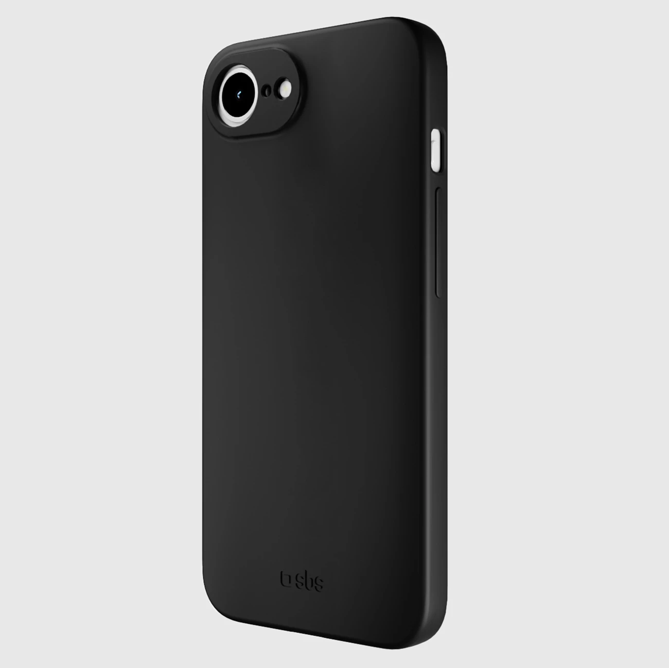 Mbështjellës telefoni SBS Instinct për iPhone 16e/17e, TPU me shtresë mikrofibre, i zi