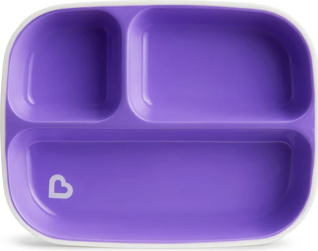 Set pjata për ushqimi për fëmijë Munchkin Splash Toddler Divided Plates, 2 copë