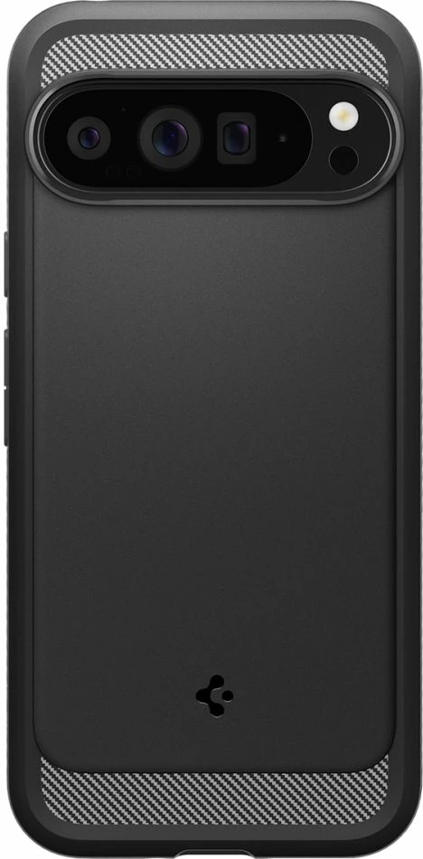 Mbështjellës Spigen Rugged Armor për Google Pixel 9 Pro XL, i zi