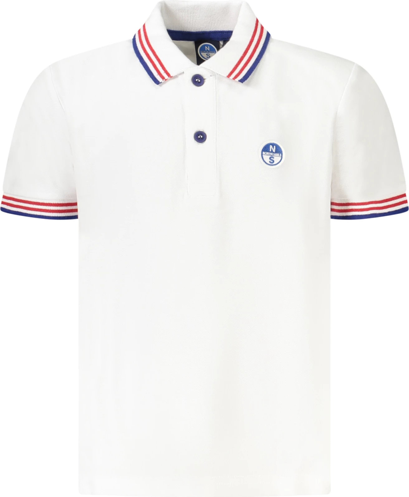 Maicë polo për djem NORTH SAILS, e bardhë
