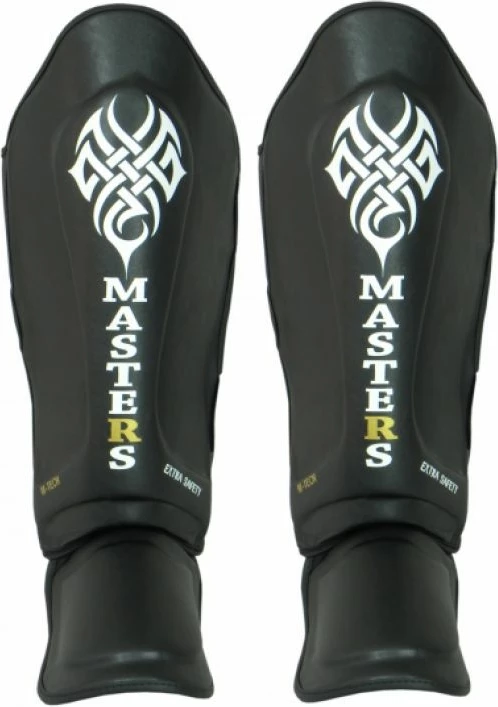 Mbrojtës për këmbë dhe shin - Masters, për meshkuj, të zezë