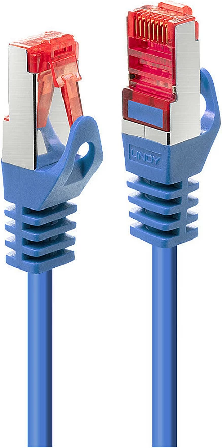Kabllo rrjeti LINDY Cat6 S/FTP Basic, RJ45-RJ45, 1m, e kaltër