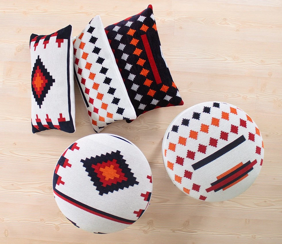 Puf bohemian, shumëngjyrësh, Atelier del Sofa, Farm