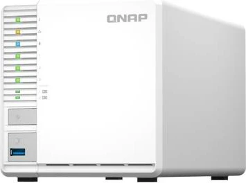 Server ruajtjeje NAS QNAP TS-364-8G, 8GB RAM, 3-bay, 2.5GbE, M.2 SSD, i bardhë