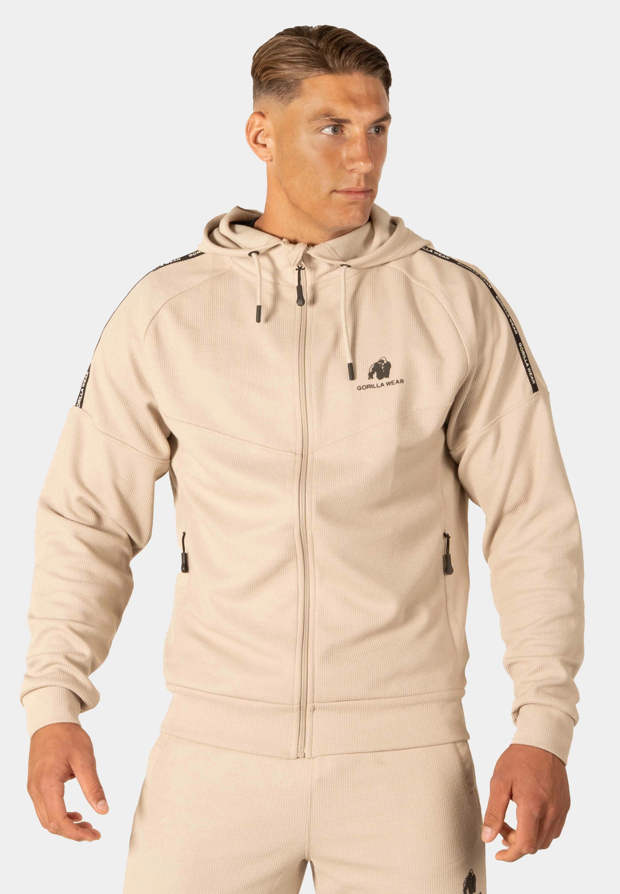 Harvey Hooded Track Jacket - Beige [Madhësia: XL]