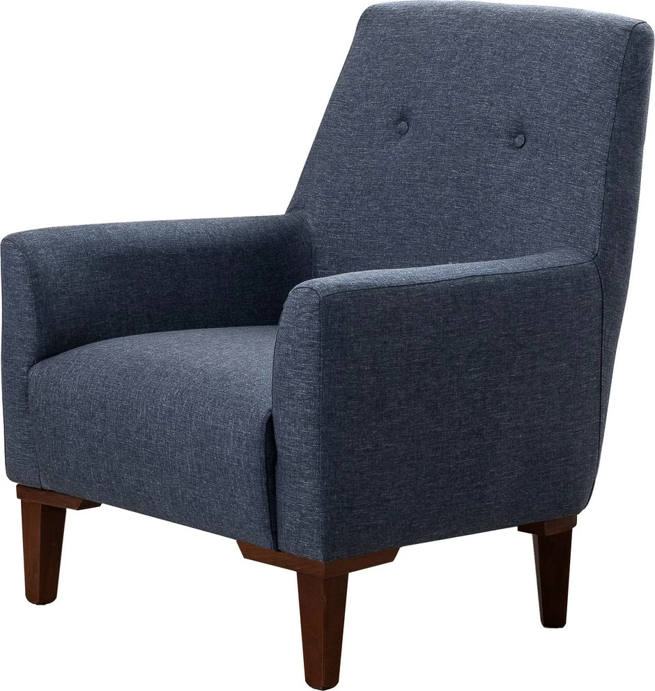 Set divanësh Atelier del Sofa, Vina, ngjyrë kaltër e errët, dru arre