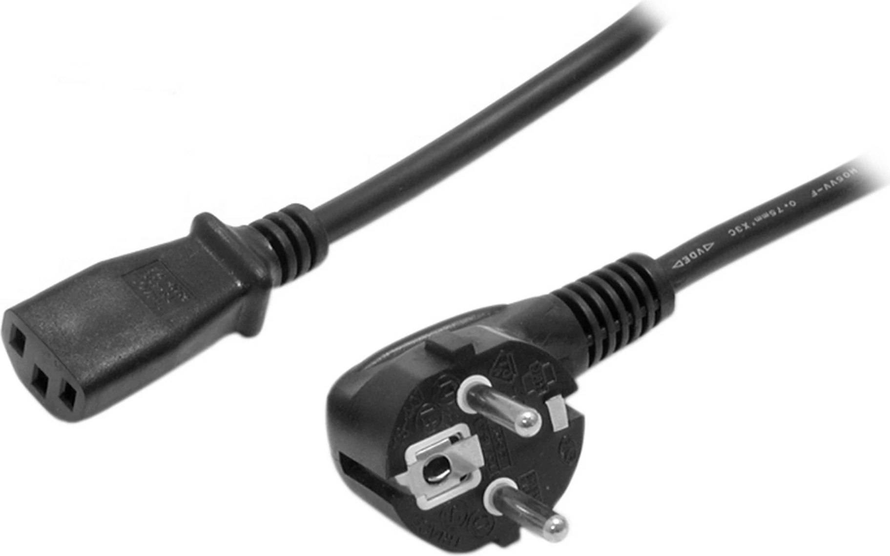 Kabllo rryme StarTech PXT101EUR, Schuko në C13, 1.8 m, 10A 250V, e zezë