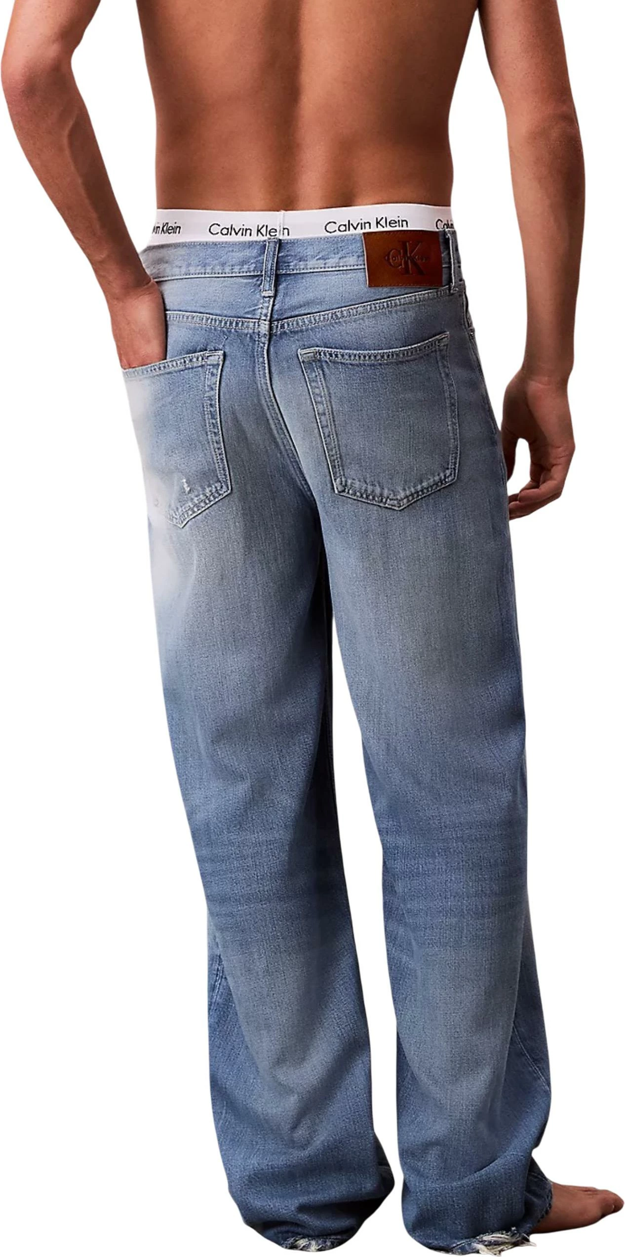 Xhinse për meshkuj Calvin Klein Jeans BAGGY J LV04RC735G, blu denim [Madhësia: W34 L32]