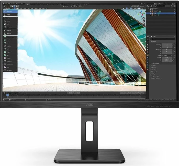 Monitor AOC 27P2Q 27" IPS FHD 75Hz me altoparlantë, i zi