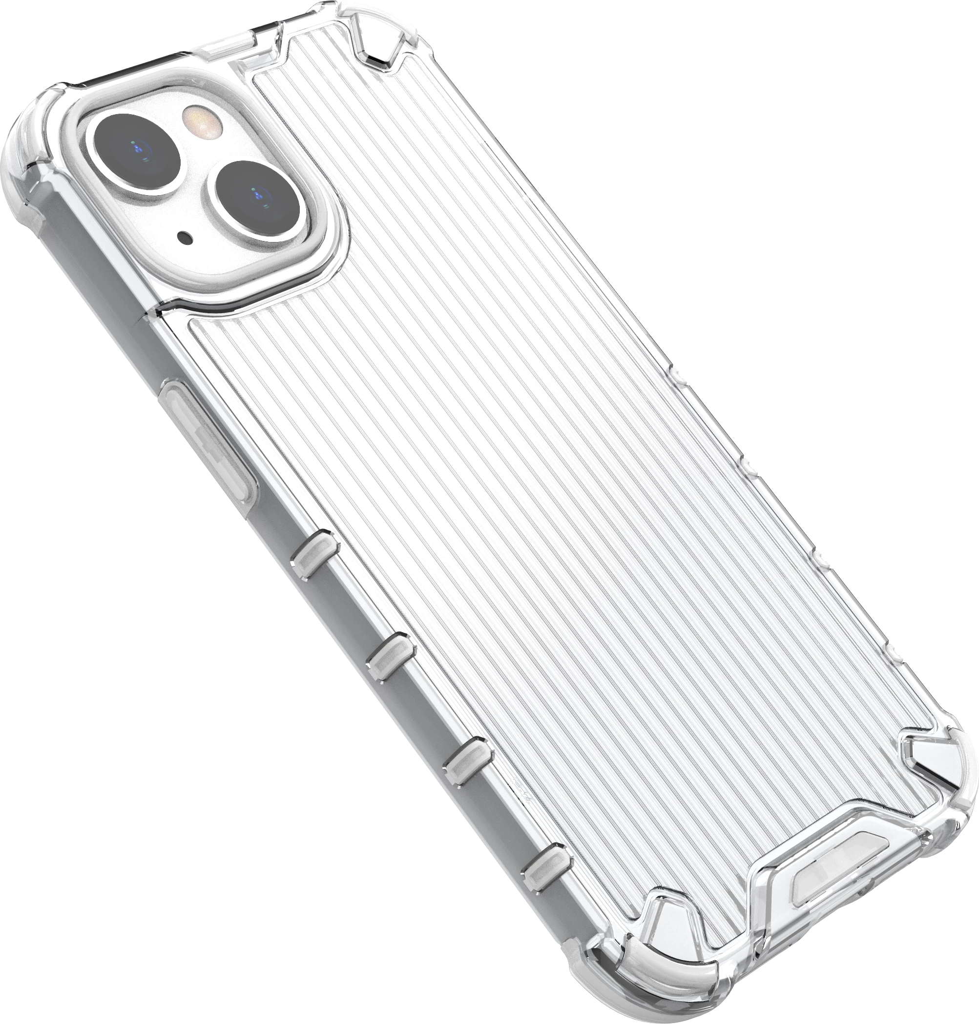 Mbështjellës Hurtel Ombre Protect Case për iPhone 14, rozë-kaltër