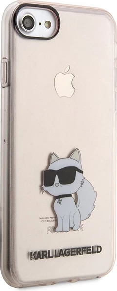 Mbështjellës Karl Lagerfeld KLHCI8HNCHTCP për iPhone 7/8/SE 2020/SE 2022, Choupette, Rozë