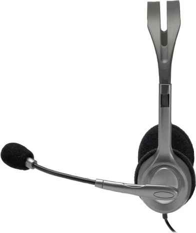 Kufje Logitech H110 stereo me mikrofon, 2x 3.5 mm, kabllo 1.8 m, gri