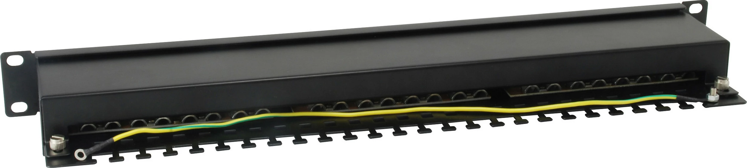 Patchpanel EQUIP 24x RJ45 Cat6 19 inç FTP 1HE, e zezë