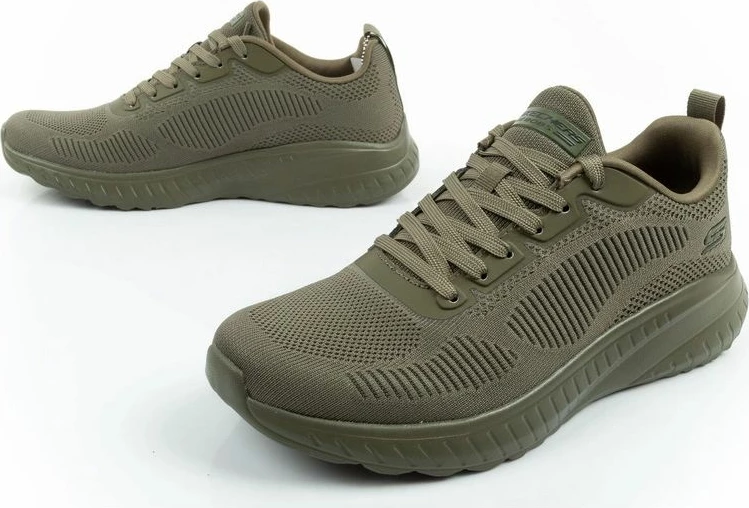 Atlete meshkujsh Skechers Bobs Squad Chaos, light olive [Madhësia: 43]