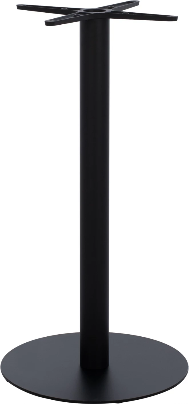 Bazë metalike për bar, lartësi mesatare, ngjyrë e zezë mat, FH472, 46x46 cm, Φ49x94 cm