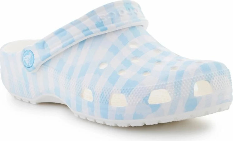 Këpucë Crocs për femra, të bardha e kaltër