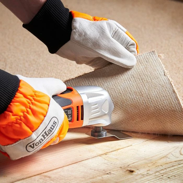 Vegël multifunksionale osciluese, VonHaus, 3515049, 280W, me aksesorë dhe kuti, portokalli/zezë